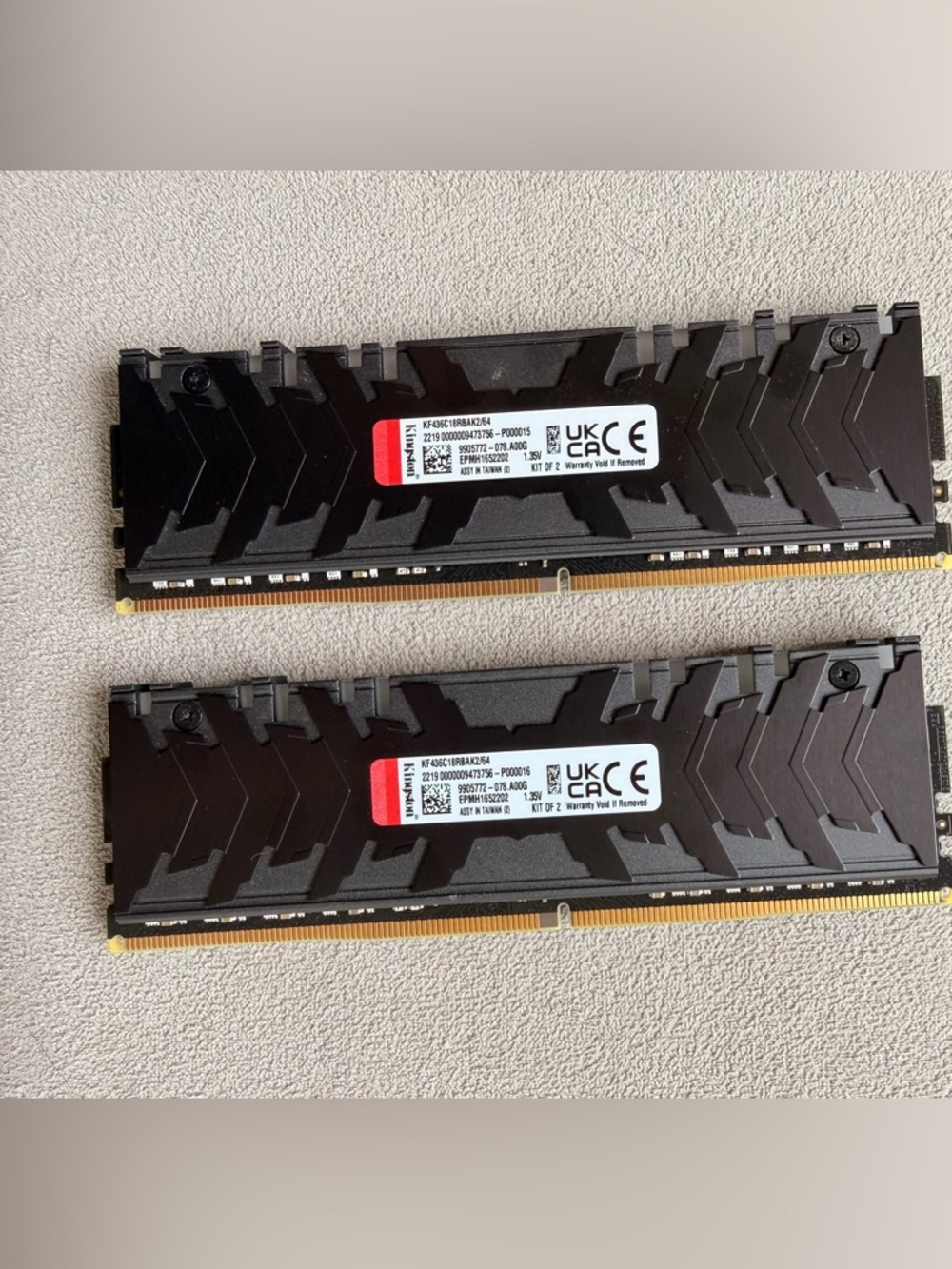 Kingston FURY Renegade DDR4 RAM  64GB (2x32GB) - Picture 3 of 3